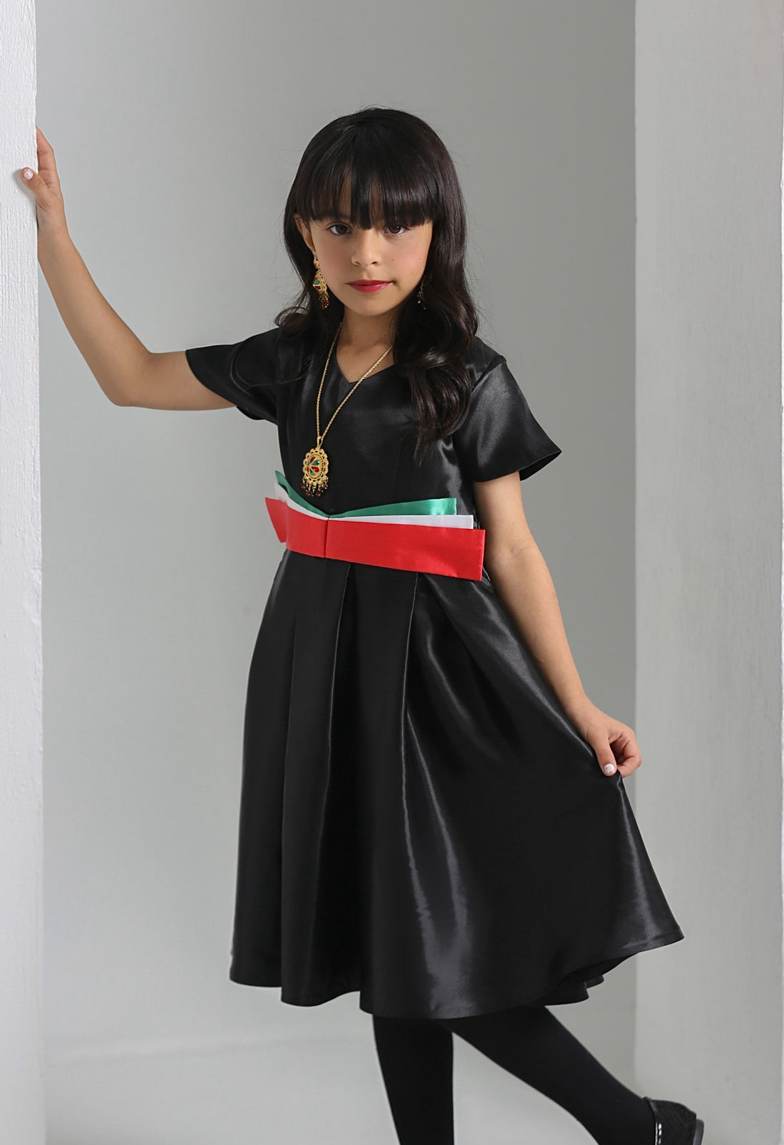 Black National Day Dress